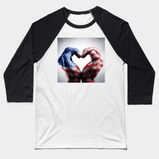 Flag USA Baseball T-Shirt